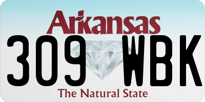 AR license plate 309WBK