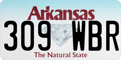 AR license plate 309WBR