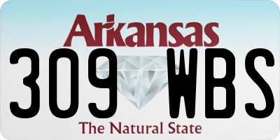 AR license plate 309WBS
