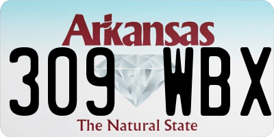 AR license plate 309WBX