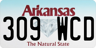 AR license plate 309WCD