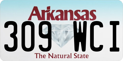 AR license plate 309WCI