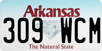 AR license plate 309WCM