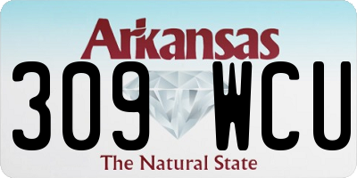 AR license plate 309WCU