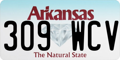 AR license plate 309WCV