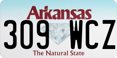 AR license plate 309WCZ