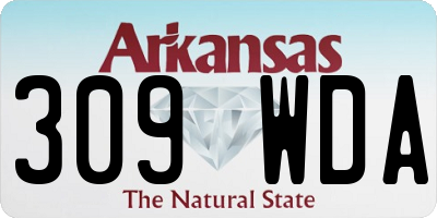 AR license plate 309WDA