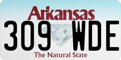 AR license plate 309WDE
