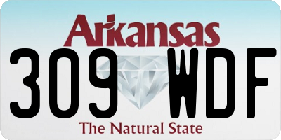 AR license plate 309WDF