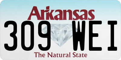AR license plate 309WEI