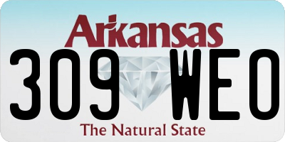 AR license plate 309WEO