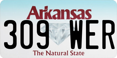 AR license plate 309WER