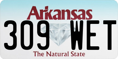 AR license plate 309WET