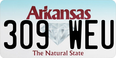 AR license plate 309WEU