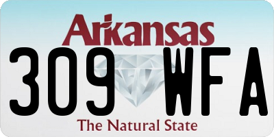 AR license plate 309WFA