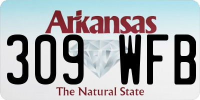 AR license plate 309WFB
