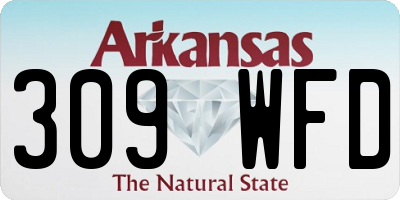 AR license plate 309WFD