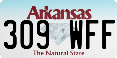 AR license plate 309WFF