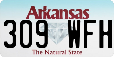 AR license plate 309WFH