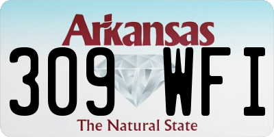 AR license plate 309WFI