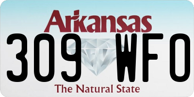 AR license plate 309WFO