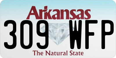 AR license plate 309WFP