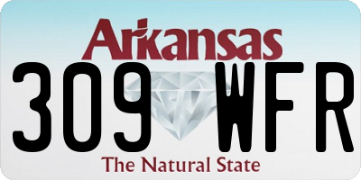 AR license plate 309WFR