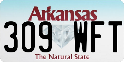 AR license plate 309WFT