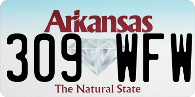 AR license plate 309WFW