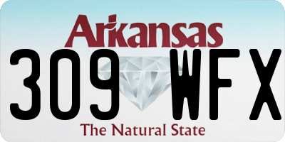 AR license plate 309WFX