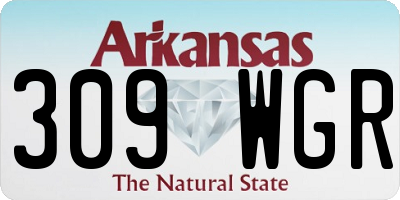 AR license plate 309WGR