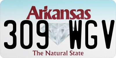 AR license plate 309WGV