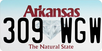 AR license plate 309WGW