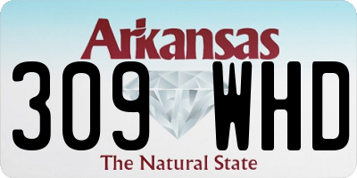 AR license plate 309WHD