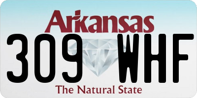 AR license plate 309WHF