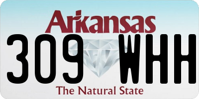 AR license plate 309WHH