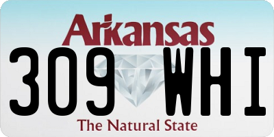 AR license plate 309WHI