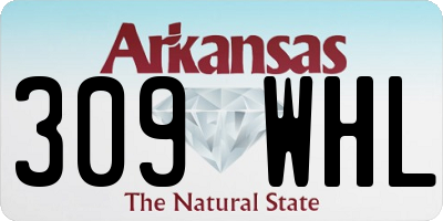 AR license plate 309WHL
