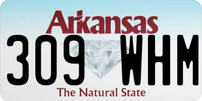 AR license plate 309WHM