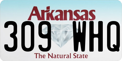 AR license plate 309WHQ