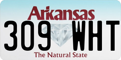 AR license plate 309WHT