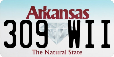 AR license plate 309WII