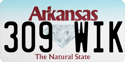 AR license plate 309WIK
