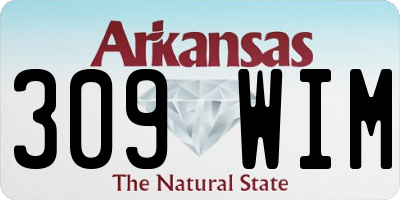 AR license plate 309WIM