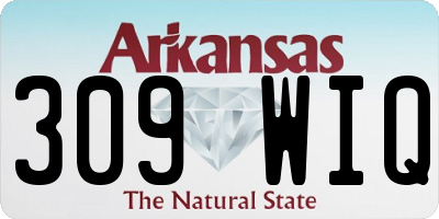 AR license plate 309WIQ