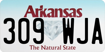 AR license plate 309WJA