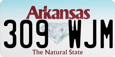 AR license plate 309WJM