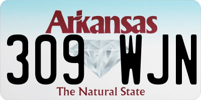 AR license plate 309WJN