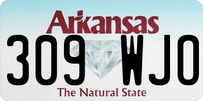 AR license plate 309WJO