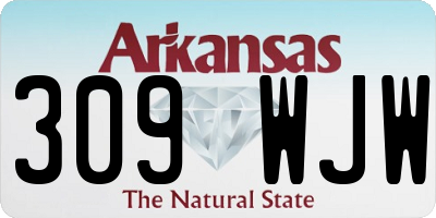 AR license plate 309WJW